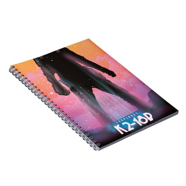 Cuaderno Arte espacial del exoplaneta K2-18b (Lado Derecho)