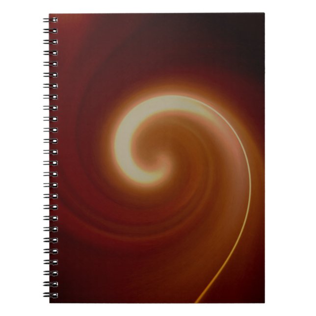 Cuaderno Arte espiral oscuro marrón claro (Frente)