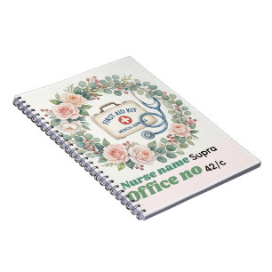 Cuaderno Arte Estético de Flor Silvestre y Kit de Primeros