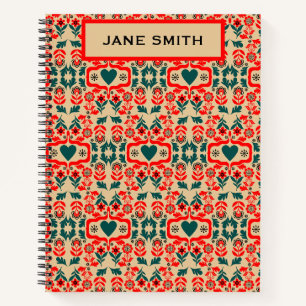 Cuaderno Arte floral abstracto boho