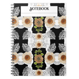Cuaderno Arte floral abstracto moderno