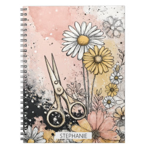 Cuaderno Arte floral acuarela abstracto