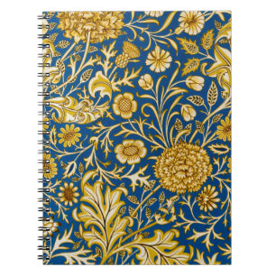 Cuaderno Arte Floral Azul Cherwell Vintage de William Morri