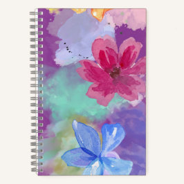 Cuaderno Arte floral colorido