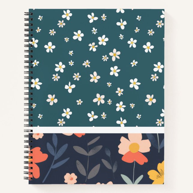 Cuaderno Arte floral de dos paneles (Anverso)