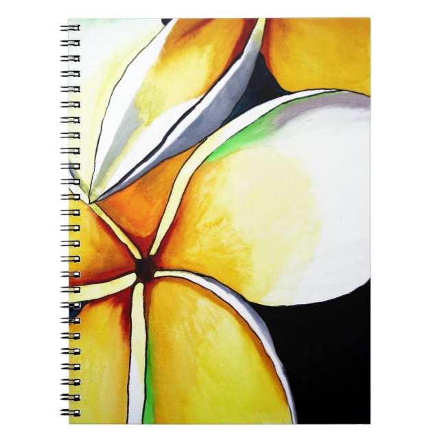 Cuaderno Arte floral de Frangipani (Frente)