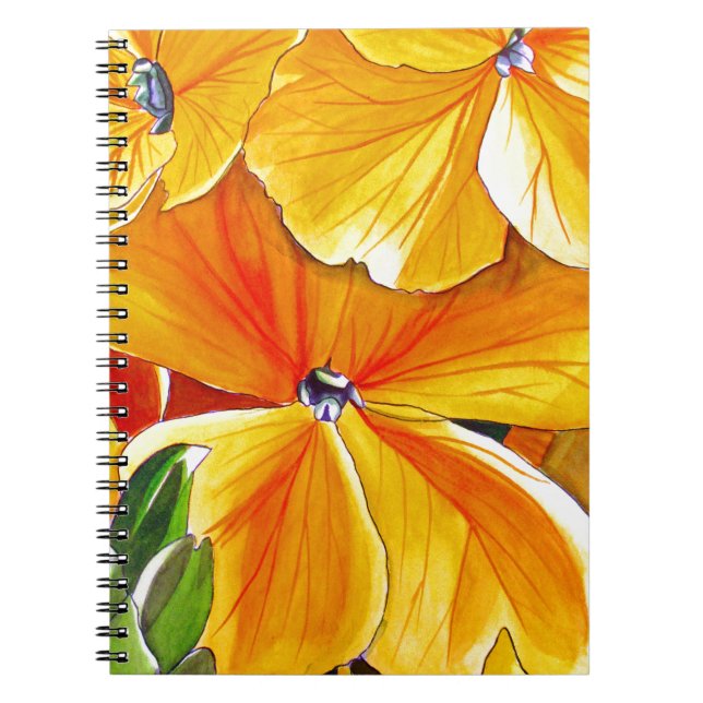 Cuaderno Arte floral original acuarela floral (Frente)