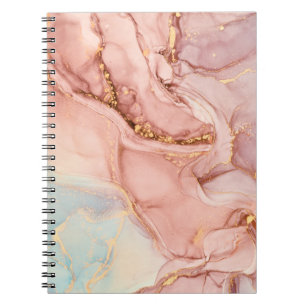 Cuaderno Arte fluido abstracto de lujo natural en alco