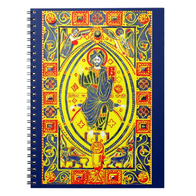 Cuaderno Arte folclórico bizantino Jesús (Frente)