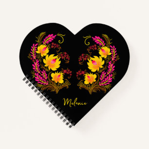 Cuaderno Arte Folclórico Floral Ucraniano