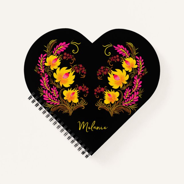 Cuaderno Arte Folclórico Floral Ucraniano (Anverso)