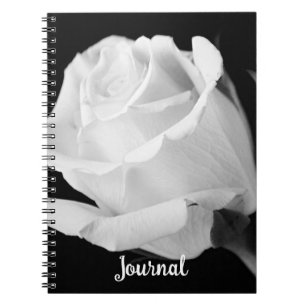 Cuaderno Arte Fotográfico Flor Rosa Blanca Personal