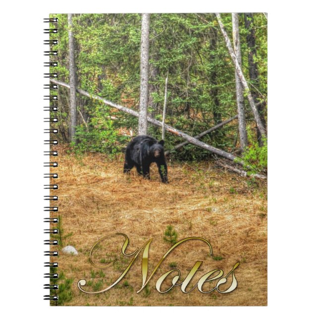 Cuaderno Arte fotográfico sobre el bosque salvaje del oso n (Frente)
