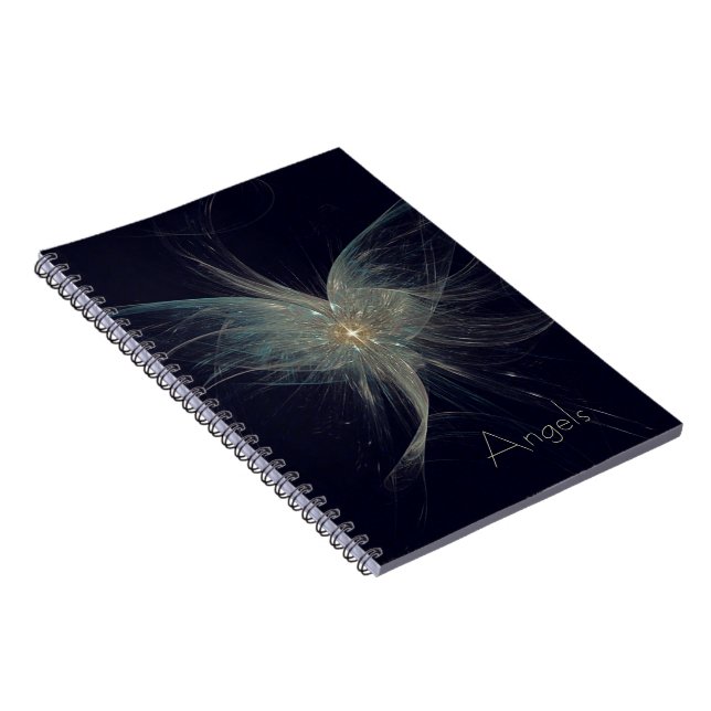 Cuaderno Arte Fractal Angel de Invierno (Lado Derecho)