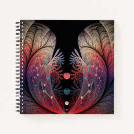 Cuaderno Arte fractal de fantasía moderna abstracta Jonglag