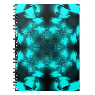 Cuaderno Arte fractal de simetría de plasma de agua