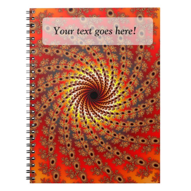Cuaderno Arte fractal de Terrapin Spin (Frente)
