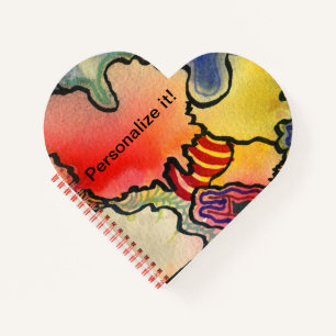 Cuaderno Arte fresco y caliente del extracto de la forma