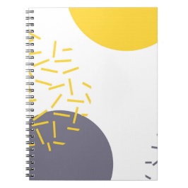 Cuaderno Arte geométrico amarillo, fresco, moderno y de mod
