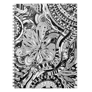 Cuaderno Arte geométrico en blanco y negro 15