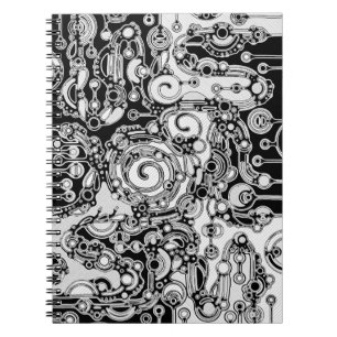 Cuaderno Arte geométrico en blanco y negro 3