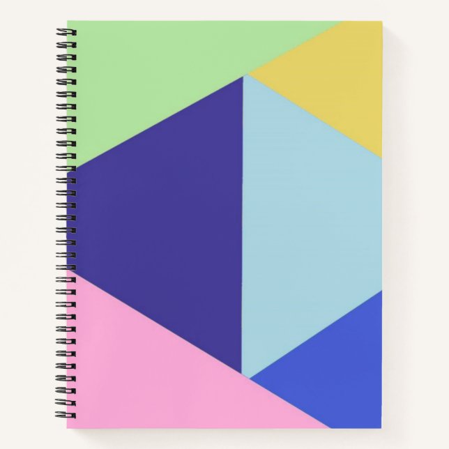 Cuaderno arte geométrico multicolor (Anverso)