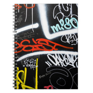 Cuaderno Arte graffiti negro y multicolor