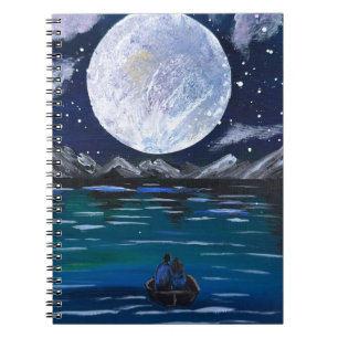 Cuaderno Arte hecho a mano - Amor a la luz de la luna