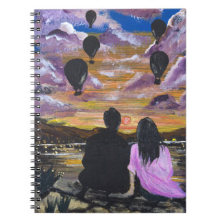 Cuaderno Arte Hecho a Mano – Atardecer Juntos