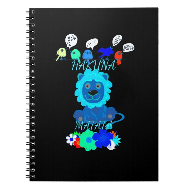 Cuaderno Arte impreso de León Hakuna Matata (Frente)