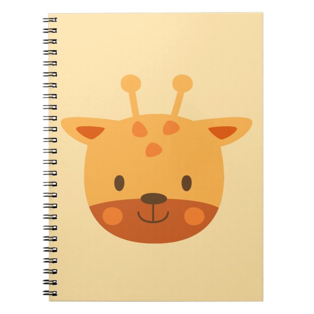 Cuaderno Arte infantil de cumpleaños de jirafa (Frente)