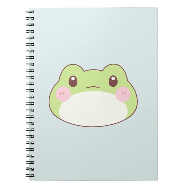 Cuaderno Arte infantil de cumpleaños de rana (Frente)