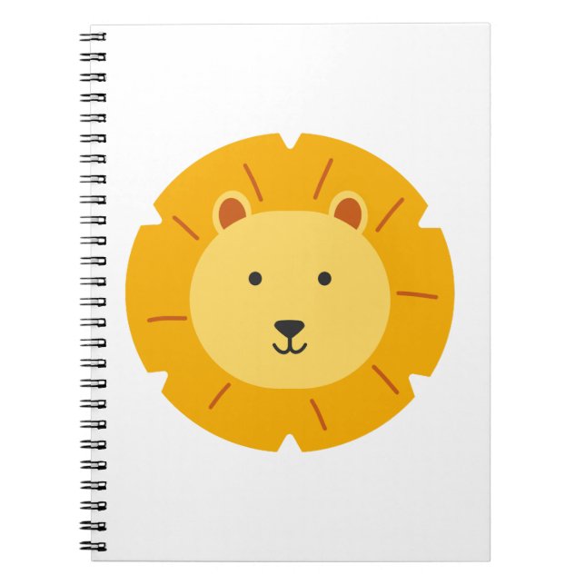 Cuaderno Arte infantil para cumpleaños de león (Frente)