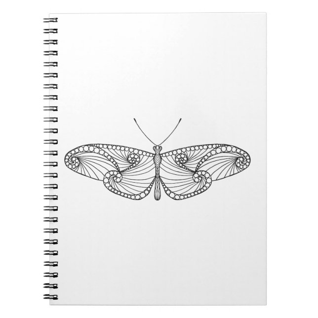 Cuaderno Arte inspirado de la mariposa (Frente)