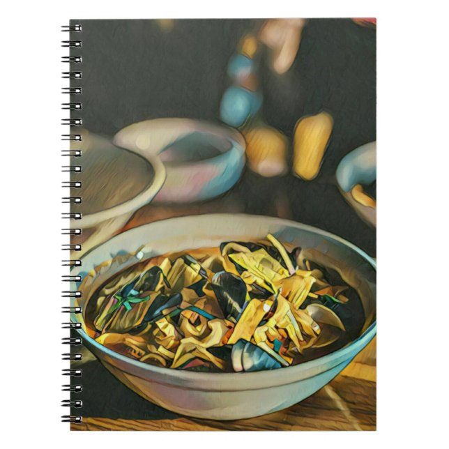 Cuaderno Arte Japonés Para Amantes De La Comida (Frente)