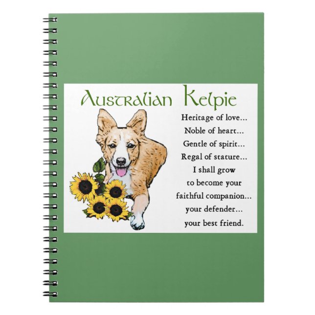Cuaderno Arte Kelpie australiano (Frente)