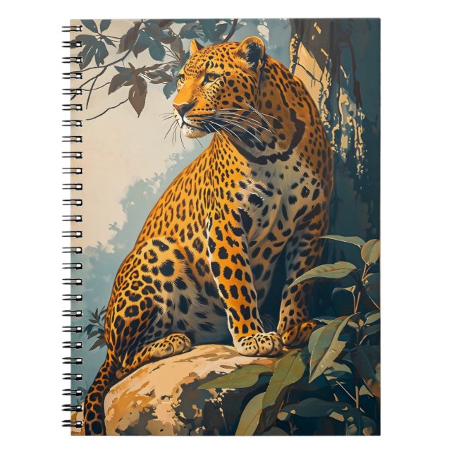 Cuaderno Arte Leopardo de época (Frente)