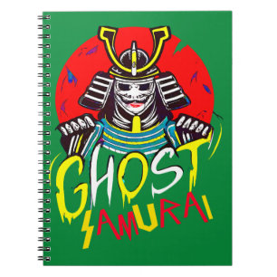 Cuaderno Arte marcial de Samurai fantasma japonés al estilo