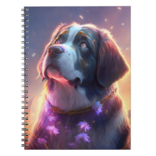Cuaderno Arte Mascota de pintura con retrato animal de perr