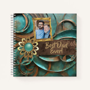 Cuaderno Arte Metalizado Verdigris para papá