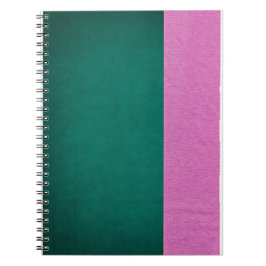 Cuaderno Arte Minimalista negrita, verde y rosa