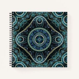 Cuaderno Arte místico del Grand Royal Julian Fractal Mandal