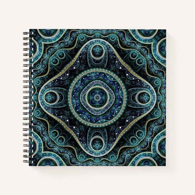 Cuaderno Arte místico del Grand Royal Julian Fractal Mandal (Anverso)