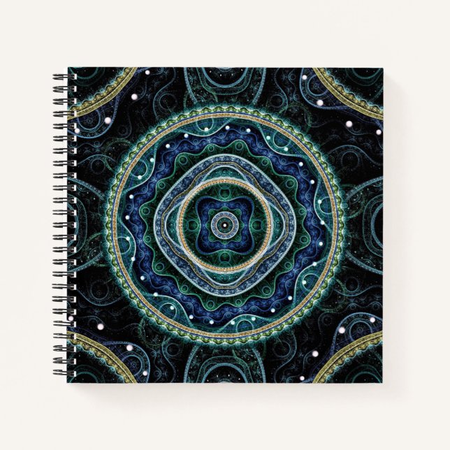 Cuaderno Arte místico del Grand Royal Julian Fractal Mandal (Anverso)