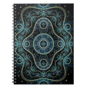 Cuaderno Arte místico del Grand Royal Julian Fractal Mandal