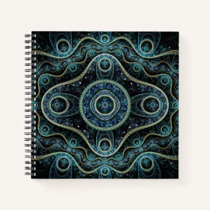 Cuaderno Arte místico del Grand Royal Julian Fractal Mandal