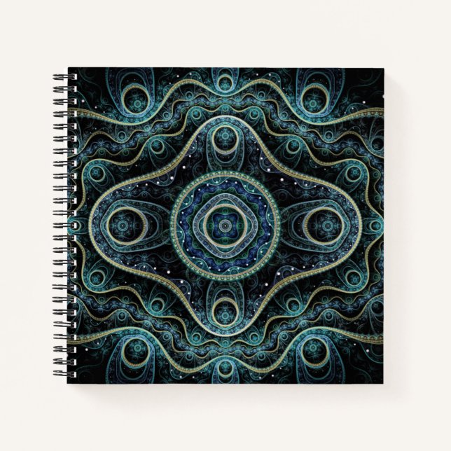 Cuaderno Arte místico del Grand Royal Julian Fractal Mandal (Anverso)