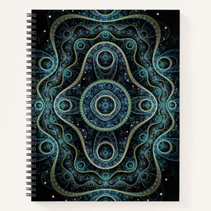 Cuaderno Arte místico del Grand Royal Julian Fractal Mandal