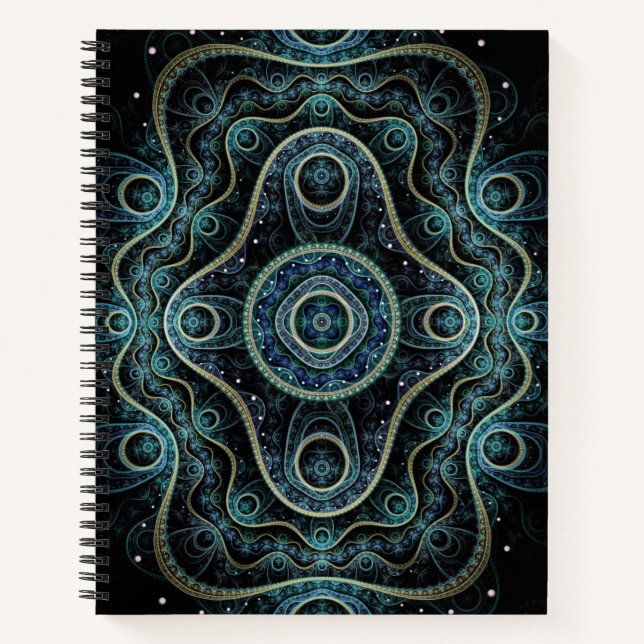 Cuaderno Arte místico del Grand Royal Julian Fractal Mandal (Anverso)