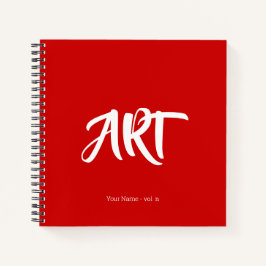 Cuaderno Arte moderno de cadera con tu nombre para el bloc 